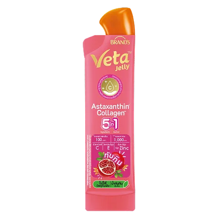 แบรนด์ วีต้า เจลลี่  แอสตาแซนธิน คอลลาเจน ซิงค์ ทับทิม