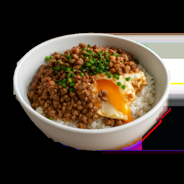 คั่วหมูสับซุปไก่